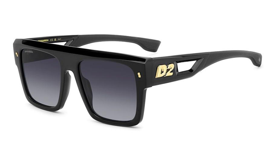 Dsquared2 D2 0127/S (807/9O) 56 | Unisex Siyah Güneş Gözlüğü